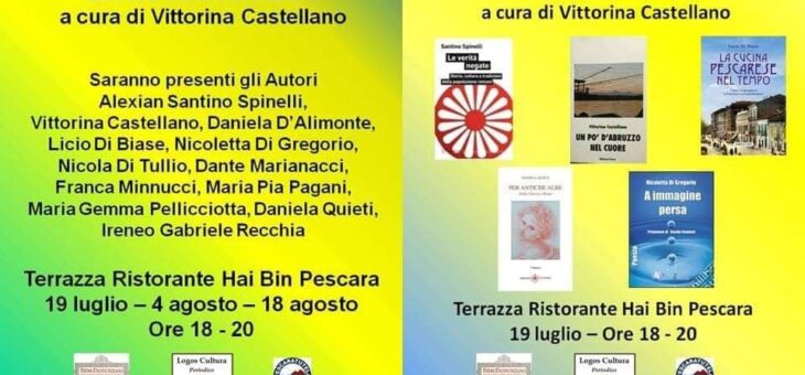 “Cultura al sole” con “Parola ai libri”