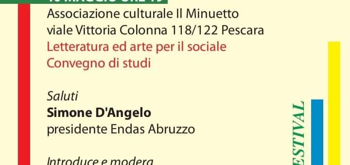 Terzo appuntamento per il Pescara Urban Festival: Convegno di studi “Letteratura ed arte per il sociale”