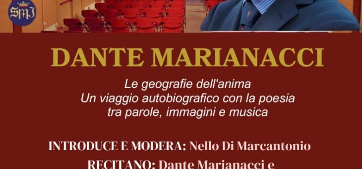 DANTE MARIANACCI AL TEATRO IL PICCOLO DI JESI – Sabato, 1° Marzo, ore 21.00