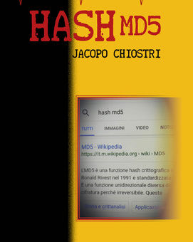 “Hash MD5”: il nuovo romanzo giallo di Jacopo Chiostri