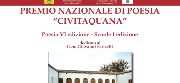 Premio Letterario Nazionale Civitaquana 2018: la cerimonia