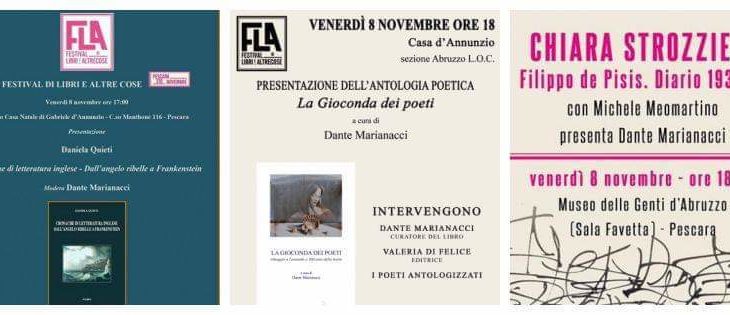 Dante Marianacci con tre libri al FLA, tra poesia, arte e letteratura inglese