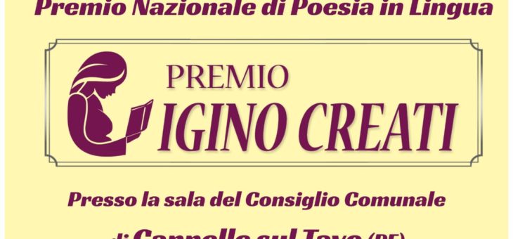 Premio di Poesia Igino Creati: sabato 7 la cerimonia a Cappelle sul Tavo