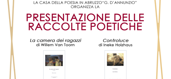 DUE LIBRI DI POESIE E DUE POETI OLANDESI ALLA LIBRERIA MONDADORI DI PESCARA